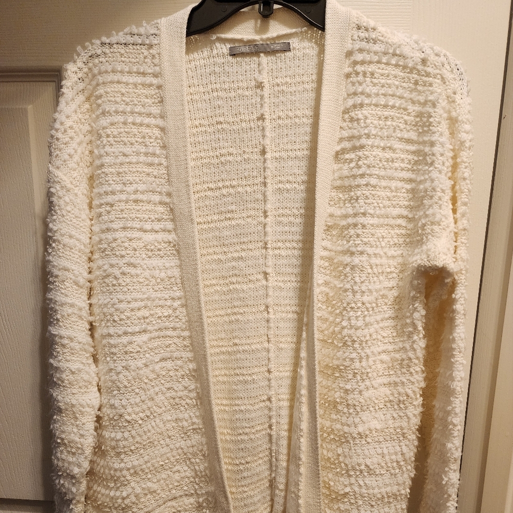 Women's Cream Sweater Cardigan
